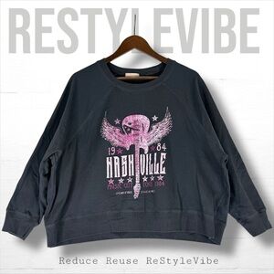 ALTER’D STATE Women’s Size L Shirt Sweatshirt Top Graphic Nashville Oversized